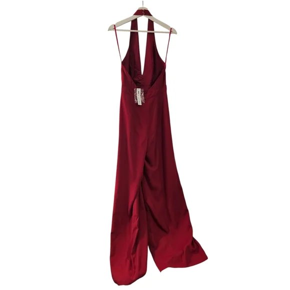 Anthropologie BHLDN Jill Stuart NEW Mara Jumpsuit Red Currant sz 6 S Women's